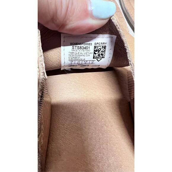 SPERRY TOPSIDERS SEAPORT TAN LEATHER SANDALS WOMENS SZ 9 - Picture 7 of 12